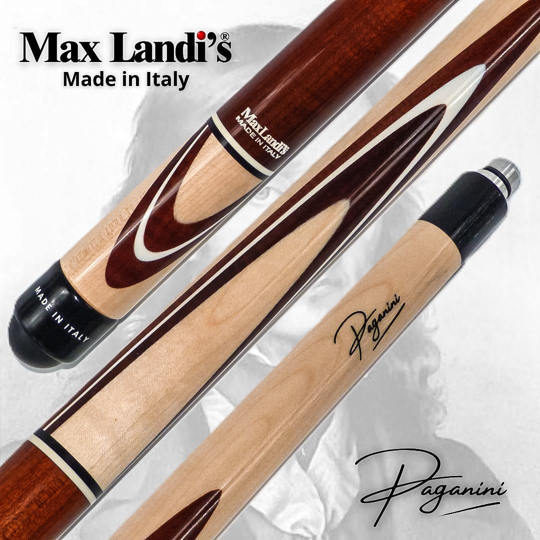 Stecca da biliardo 5/9 birilli Max Landi's - Paganini Fiamme scure